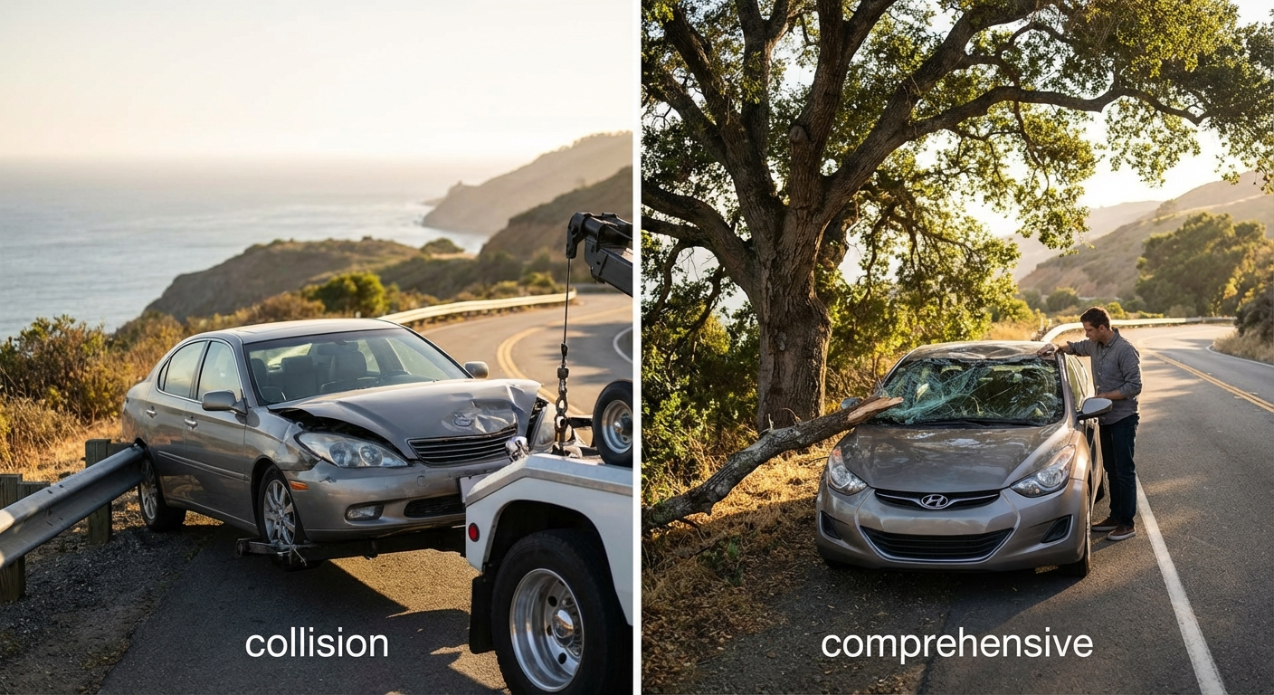 california car insurance comprehensive vs collision - California insurance guide